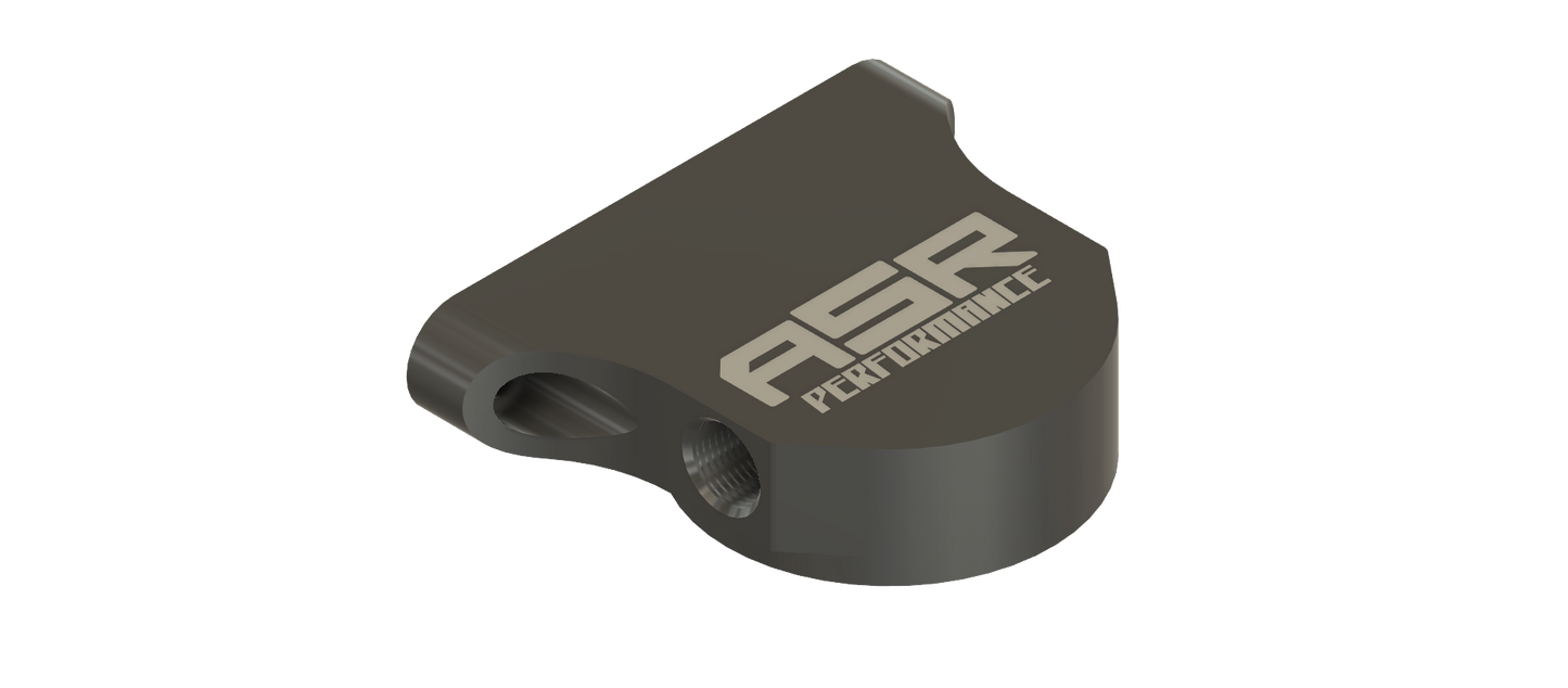 Remote Fuel filter mount, billet aluminum, hard anodized, -08 O-ring fitting, made in the USA, filter included