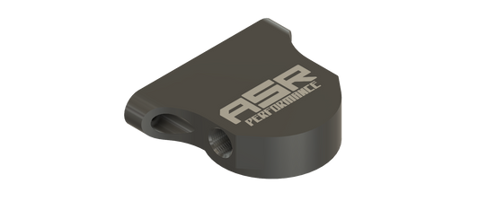 Remote Fuel filter mount, billet aluminum, hard anodized, -08 O-ring fitting, made in the USA, filter included