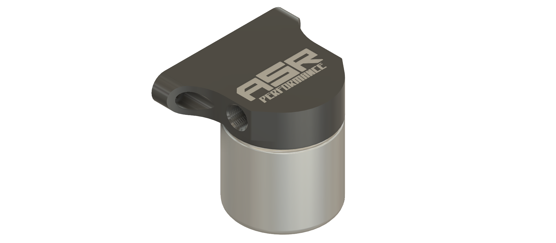 Remote Fuel filter mount, billet aluminum, hard anodized, -08 O-ring fitting, made in the USA, filter included