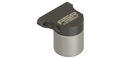 Remote Fuel filter mount, billet aluminum, hard anodized, -08 O-ring fitting, made in the USA, filter included